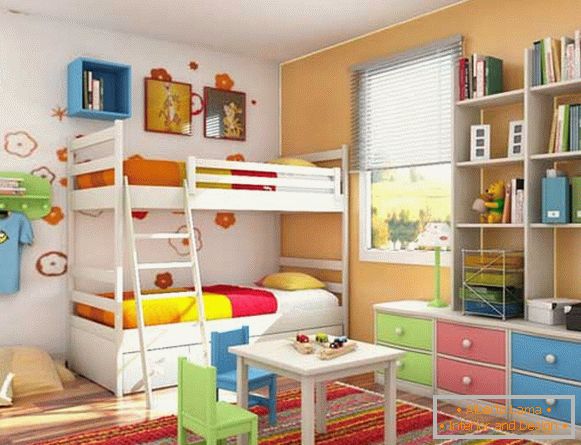 Helles, farbenfrohes Kinderzimmer