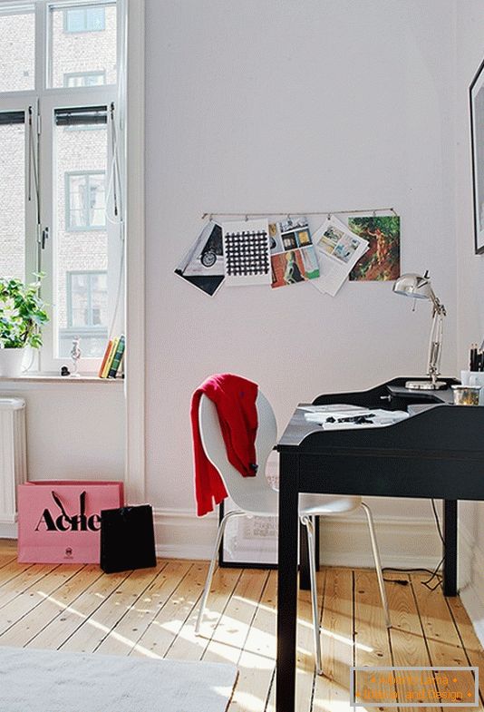 Studie einer kleinen Wohnung in Schweden