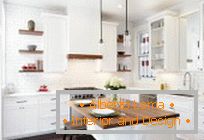 Weiße Farbe im Inneren der Küche, Vor- und Nachteile