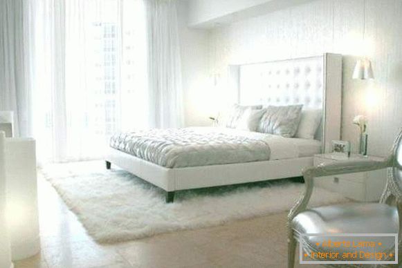weiße Teppiche in der Innenarchitektur, Foto 22