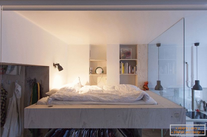 Innenarchitektur einer Wohnung in der skandinavischen Art