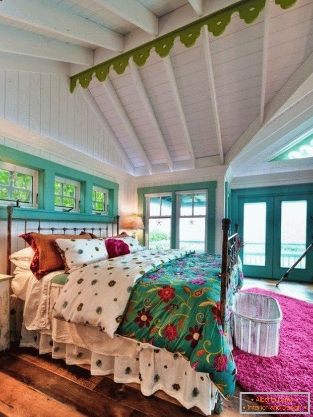 Schlafzimmer in hellen Farben