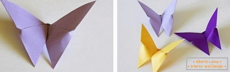 Schmetterlinge aus Origami