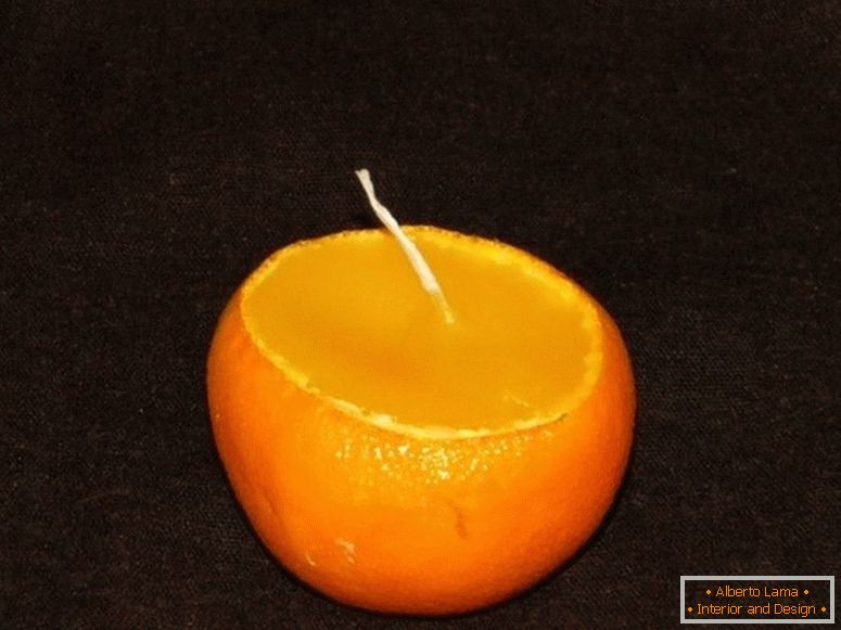 Kerze von Mandarine