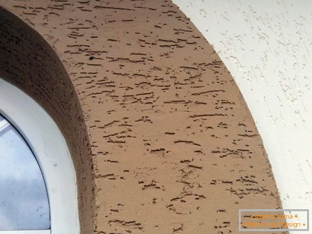 dekorative Fassadenverputzung Borkenkäfer Bau und Reparatur