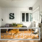 Kreatives Design des Wohnzimmers