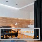 Laminat im Inneren von Studio-Apartments