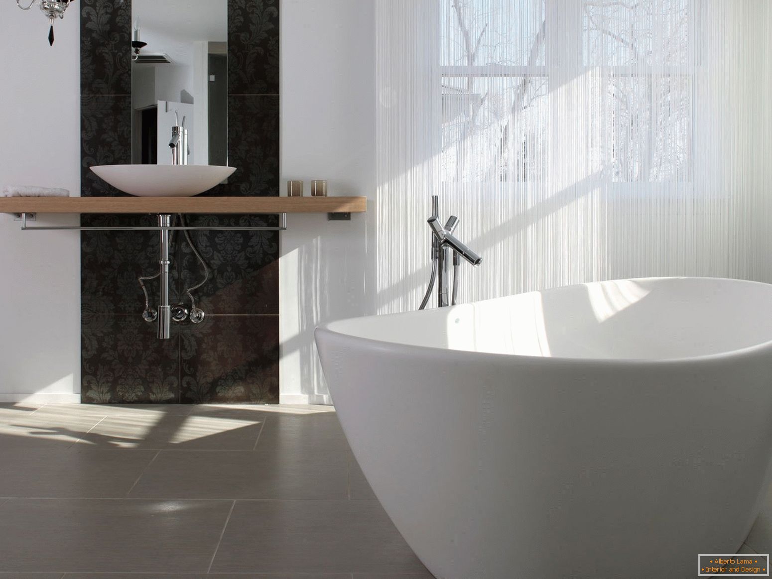 Luxus und Einfachheit im Design des Badezimmers