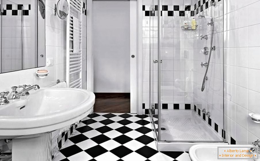 Badezimmer im Stil des Minimalismus