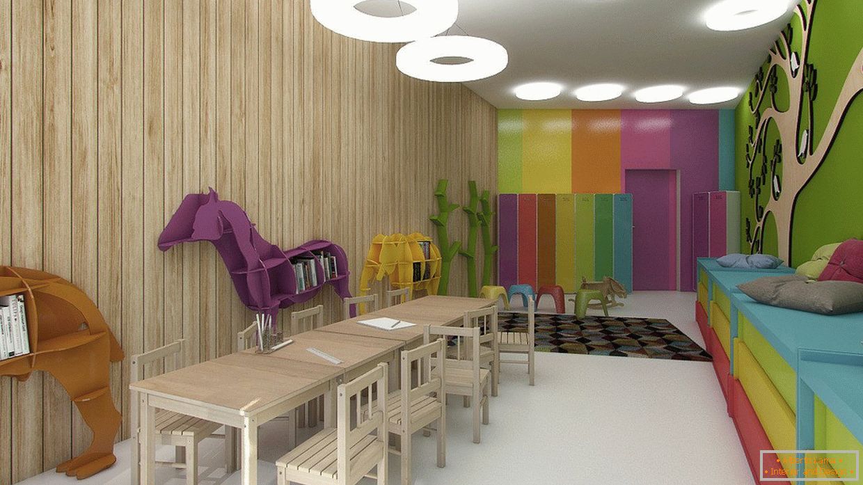 Design eines Kindergartens