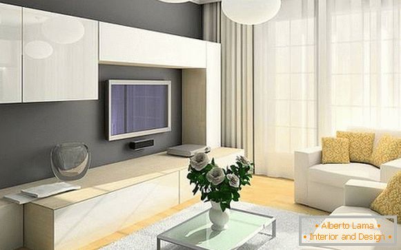 Design einer Zweizimmerwohnung von 50 qm. m, Foto 16