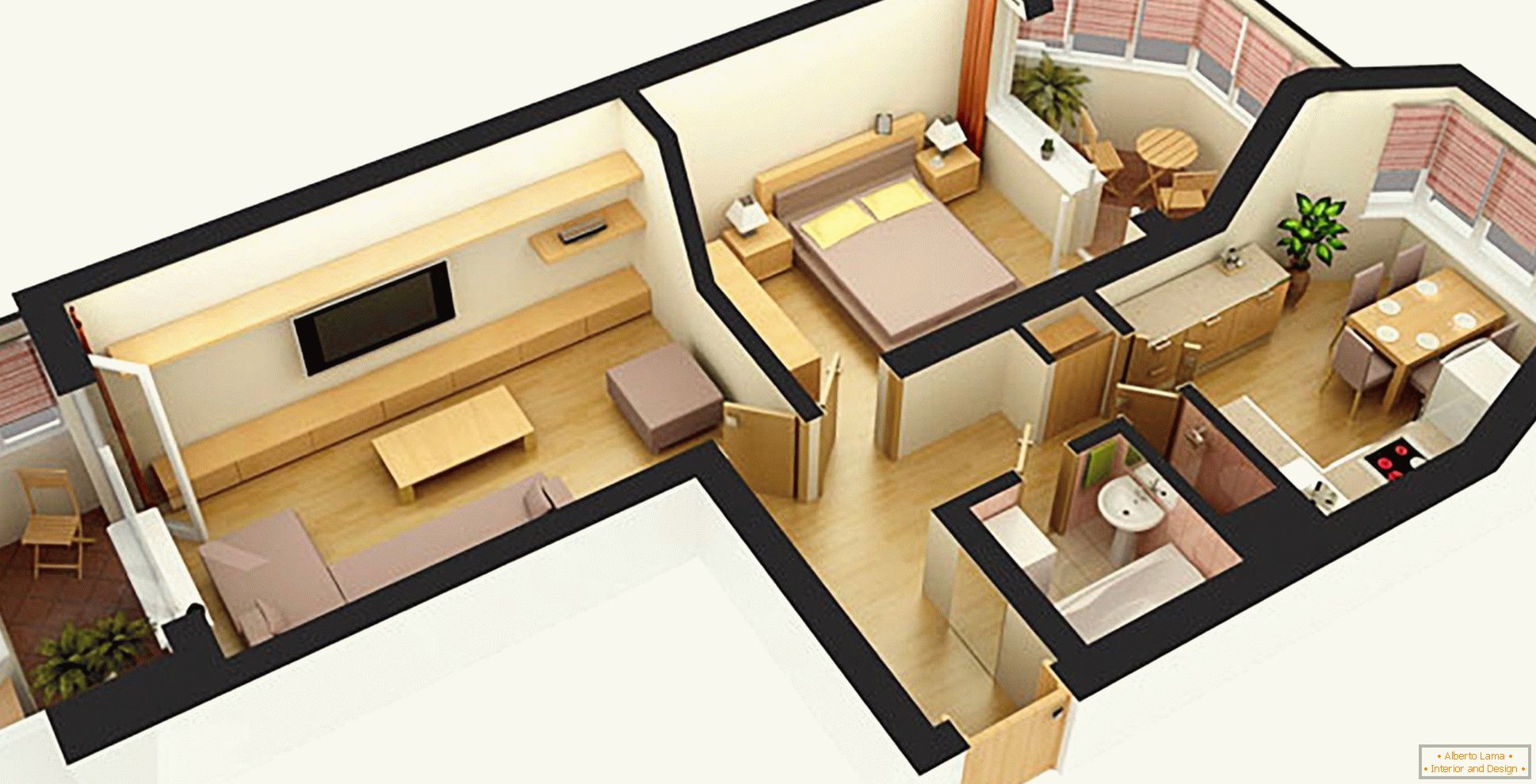 3D-Apartment-Projekt