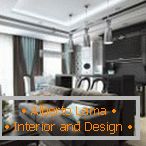 Wohnzimmer-Studio im Art-Deco-Stil