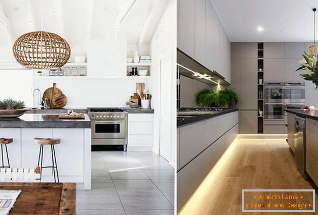 Kücheninnenraum im modernen Artfoto