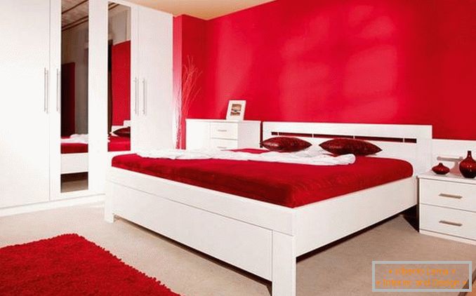 rotes Schlafzimmerdesign, Foto 12