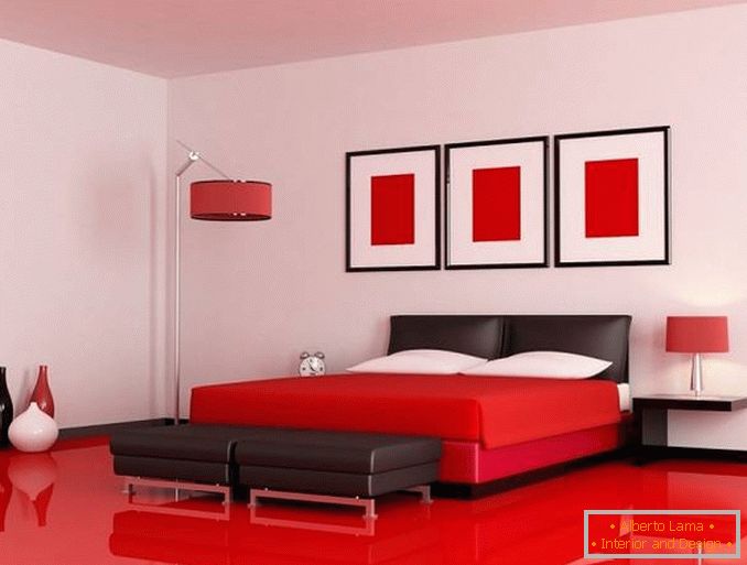 rotes Schlafzimmer Design, Foto 25
