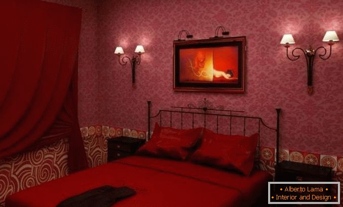 rotes Schlafzimmer Design, Foto 30