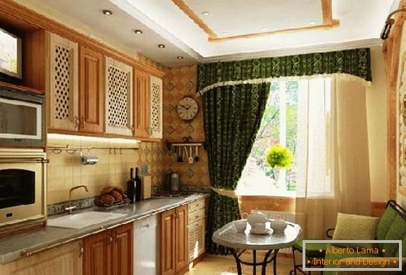 Küchendesign mit Balkon und Sofa Foto, Foto 31