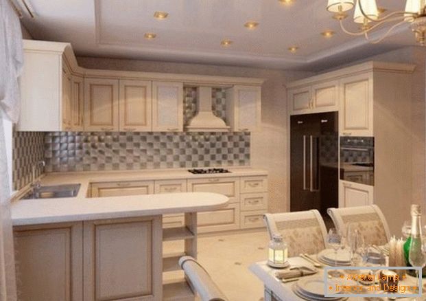 Küche Esszimmer in einem privaten Haus Design
