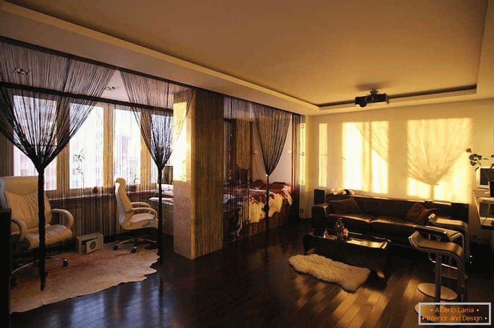 Studio-Apartment mit Schlafzimmer und Wohnzimmer-Küche
