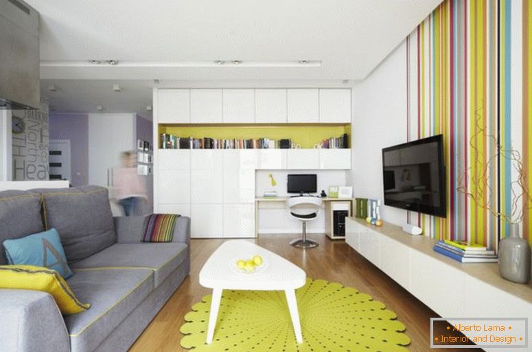 Design-Wohnung 40 Quadratmeter. m.
