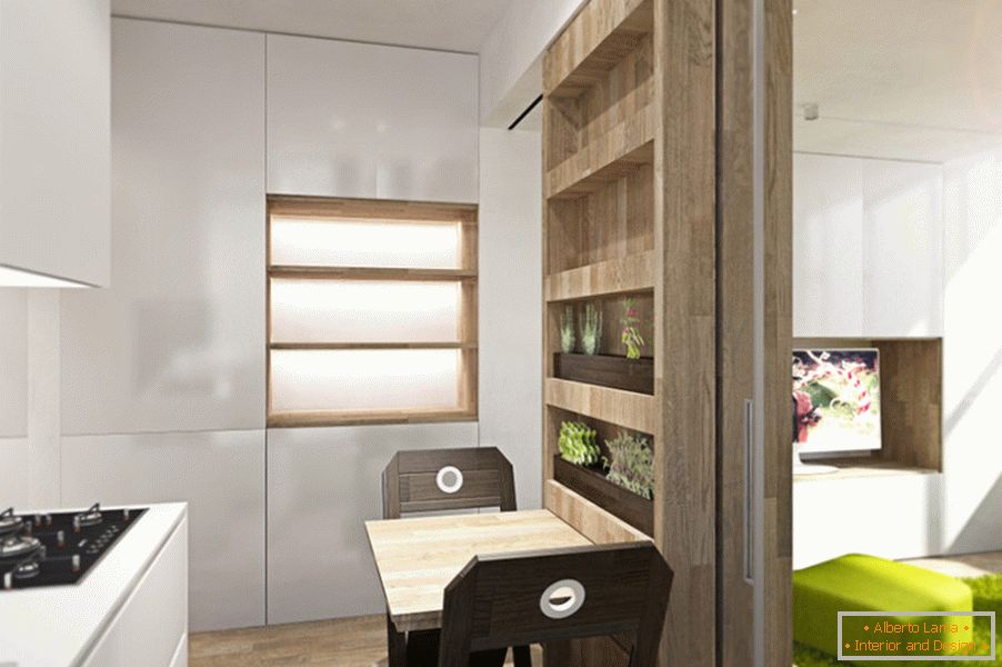 Apartment Design Transformator: Küche mit Essecke