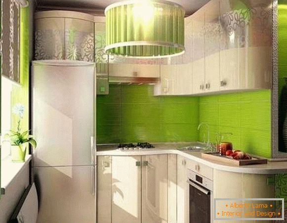 Design einer kleinen Eckküche, Foto 21