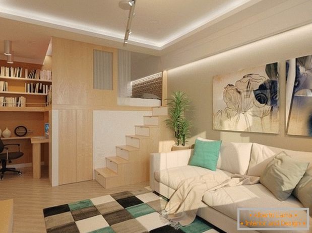 Design einer kleinen Studio-Wohnung