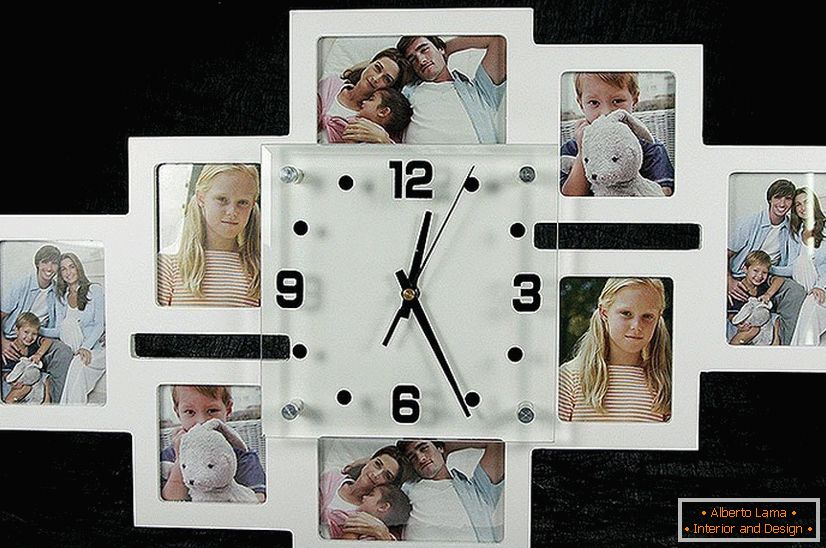 Uhr с семейными фотографиями