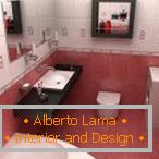 Zwei-Farben-Badezimmer-Design