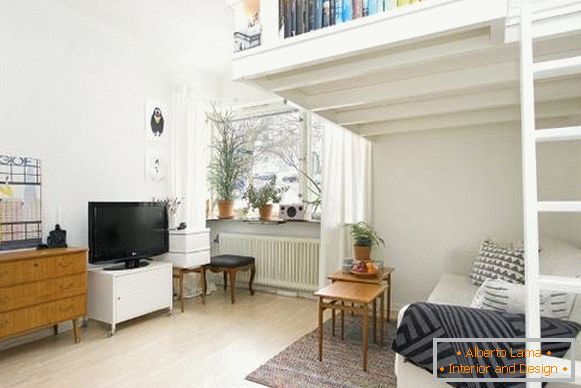 Smart-Design einer Ein-Zimmer-Wohnung von 35 qm Foto-Interieur