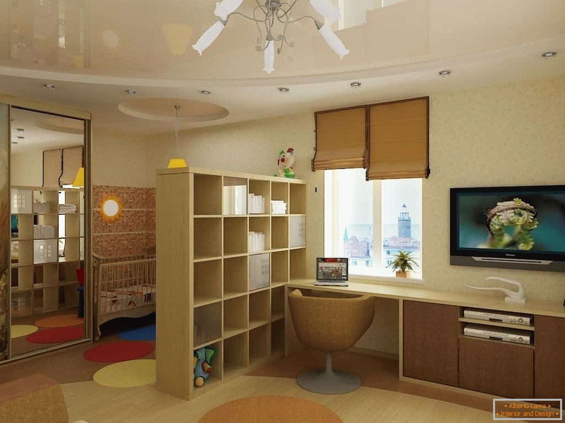 Design Zimmer für junge Eltern mit einem Baby