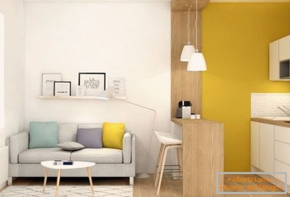 Ein-Zimmer-Apartment-Design - Foto 3