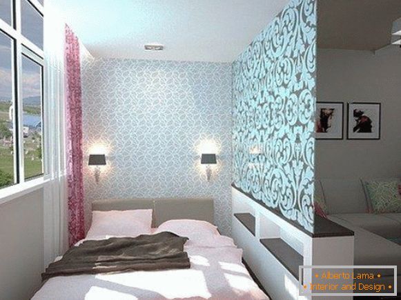 Design der Einzimmerwohnung 40 m2 - Foto 6