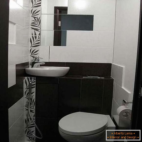 Design von Fliesen in der Toilette, Foto 6