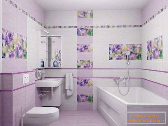 Design von Fliesen in der Toilette, Foto 8