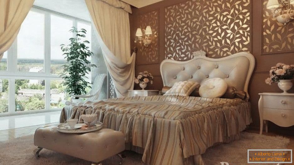 Schlafzimmerbeleuchtung im klassischen Stil gliedert sich in natürliche und künstliche