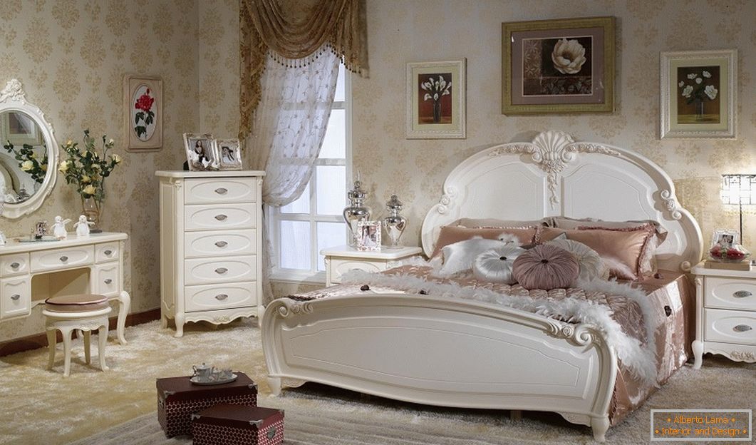 Schlafzimmer Design im französischen Stil