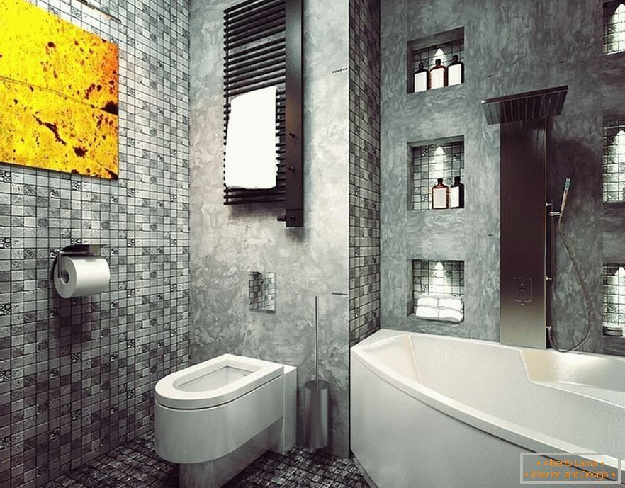 Badezimmer Interieur im eklektischen Stil