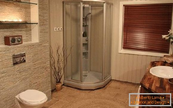 Design eines Badezimmers mit einer Toilette und einer Waschmaschine, Foto 8