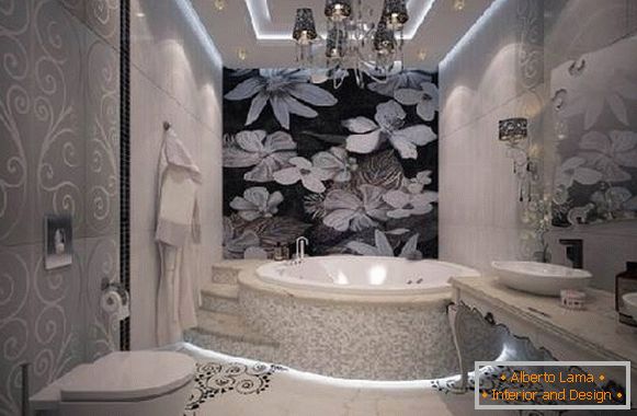 Design von Badezimmern, kombiniert mit einer Toilette Foto, Foto 10