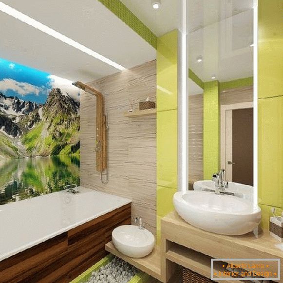 Design eines Badezimmers mit Toilette und Waschmaschine, Foto 26
