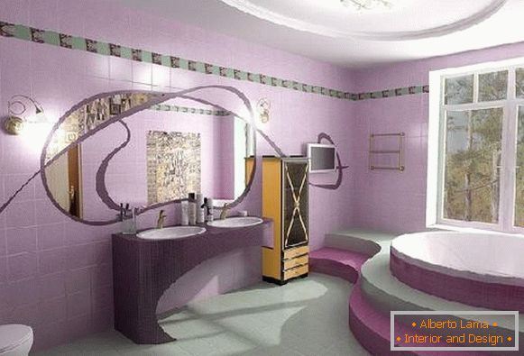 Design des Badezimmers mit Toilette, Foto 32
