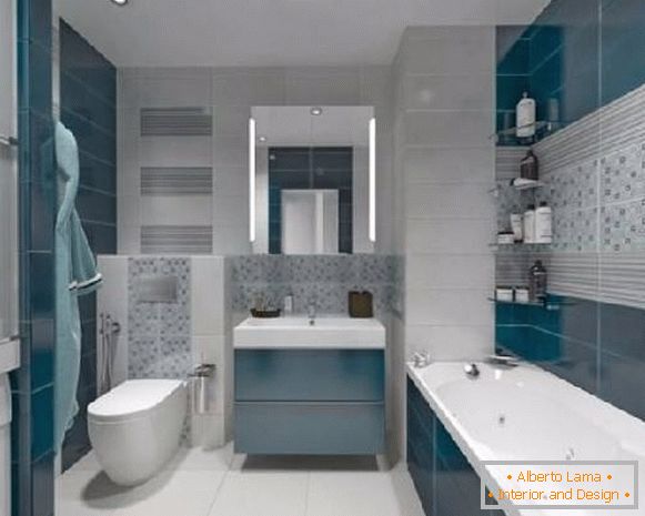 WC kombiniert mit einem Badezimmer Design Foto, Foto 4