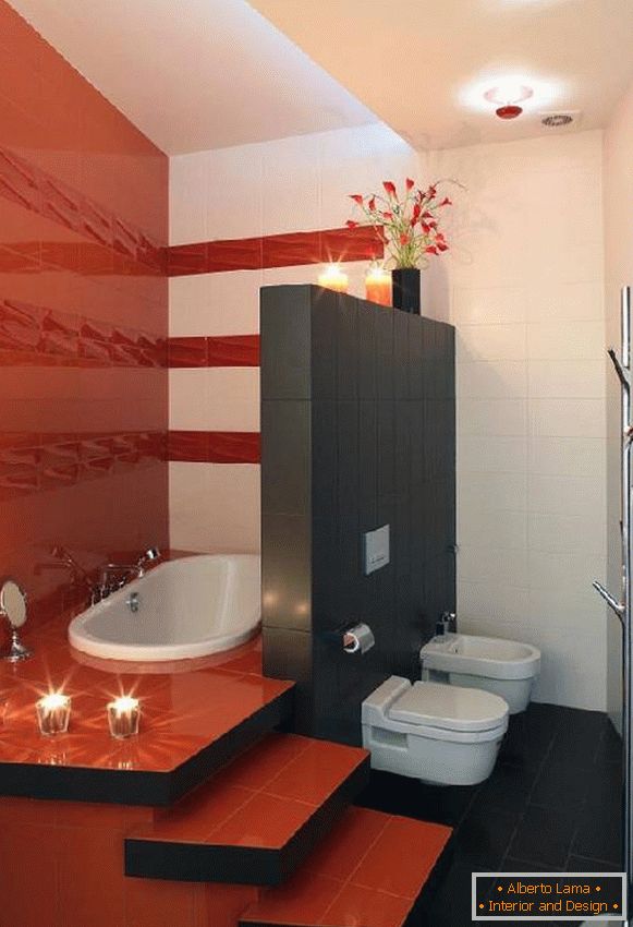 Design eines Badezimmers mit Toilette und Waschmaschine, Foto 44
