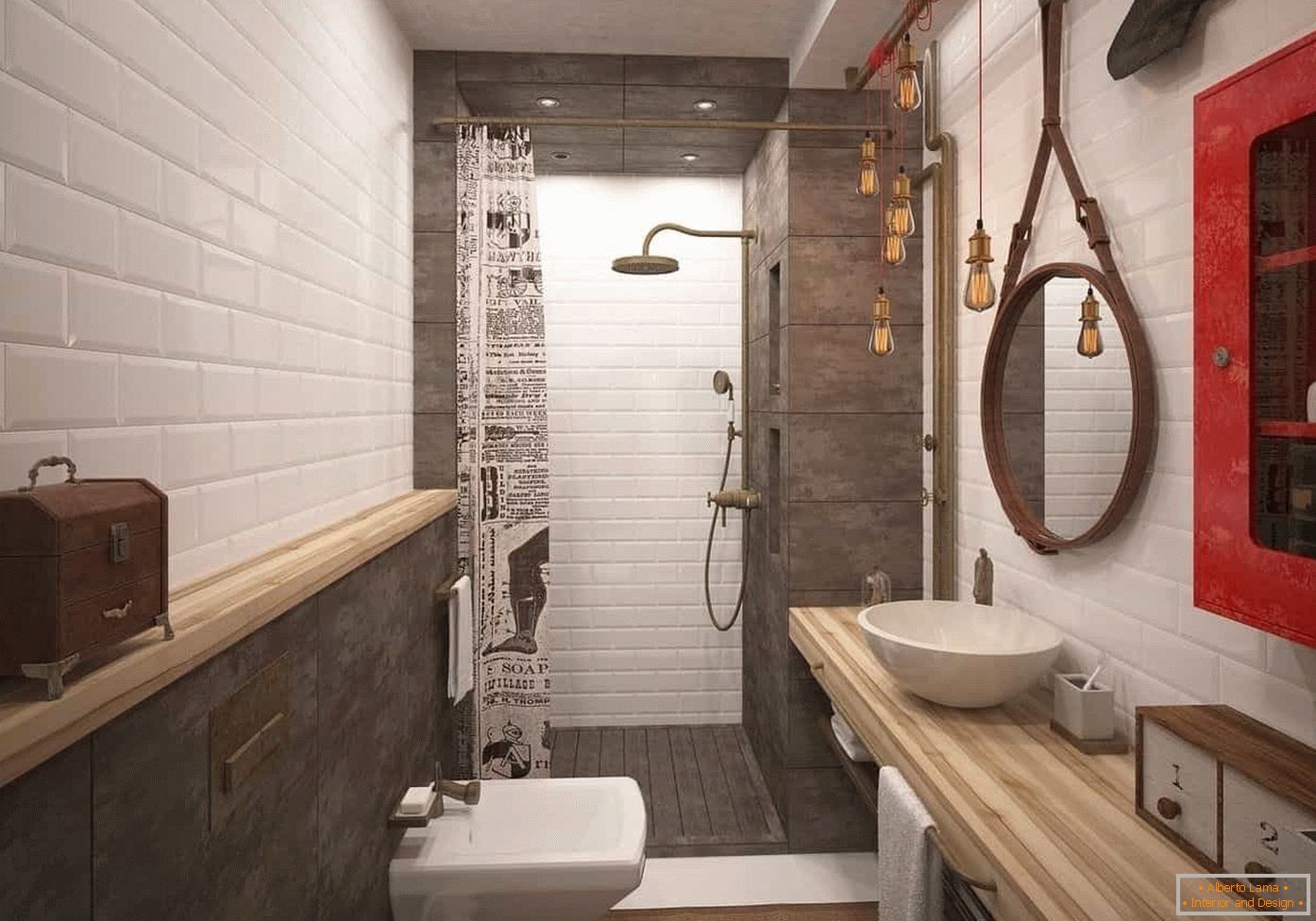 Loft-Stil Badezimmer