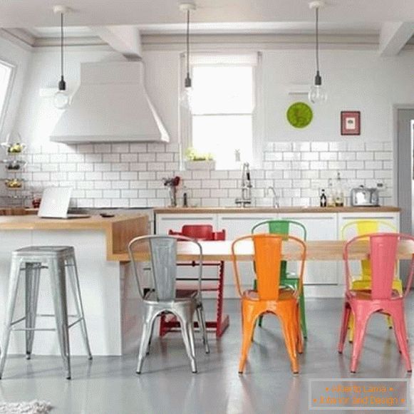 Designer Kunststoffstühle für die Küche, Foto 13