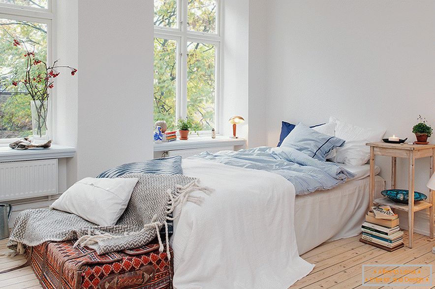 Ein Bett in einer Einzimmerwohnung in Göteborg