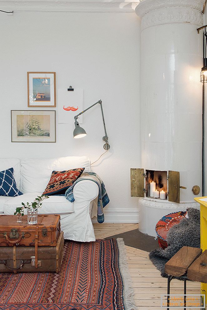 Ein-Zimmer-Apartment in Göteborg von schwedischen Designern entworfen