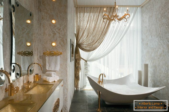 Entwurfsprojekt für ein Art Nouveau Badezimmer für eine Berühmtheitwohnung New York City. 